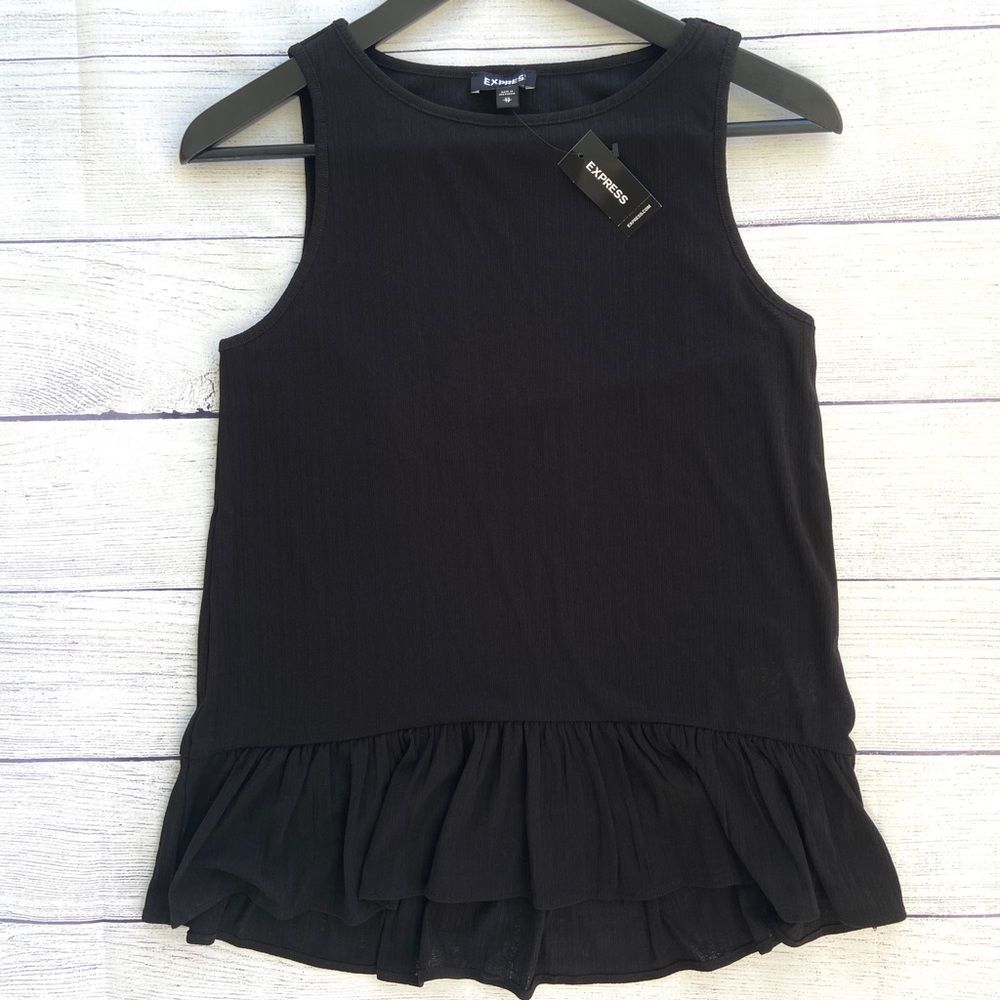 EXPRESS Relaxed Peplum Tank - Picture 6 of 12